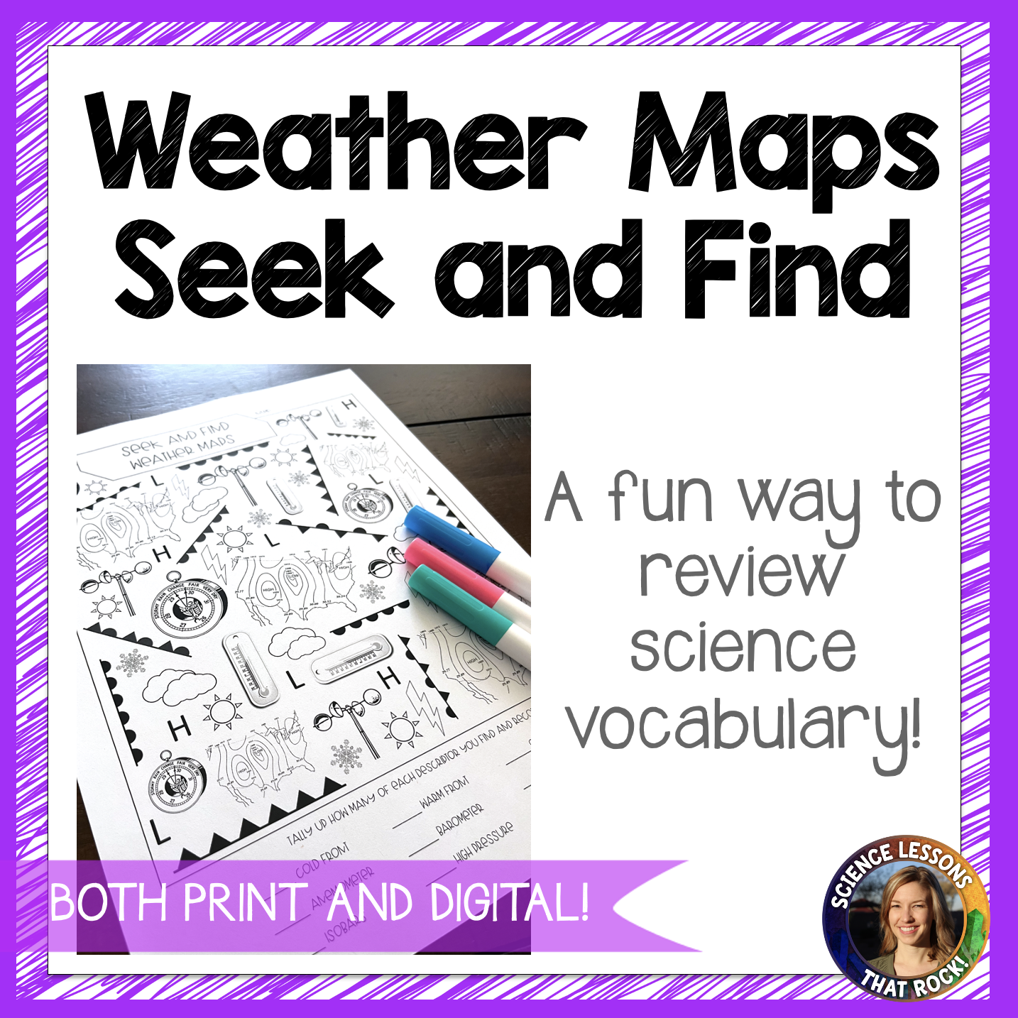 Weather Maps and Symbols Seek and Find