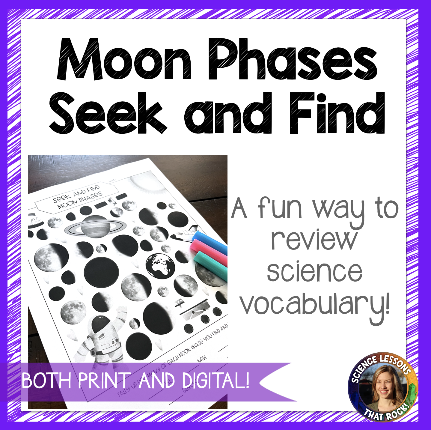 Moon Phases Seek and Find Store Science Lessons That Rock