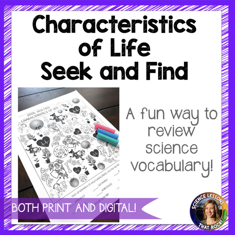 Characteristics of Life Seek and Find
