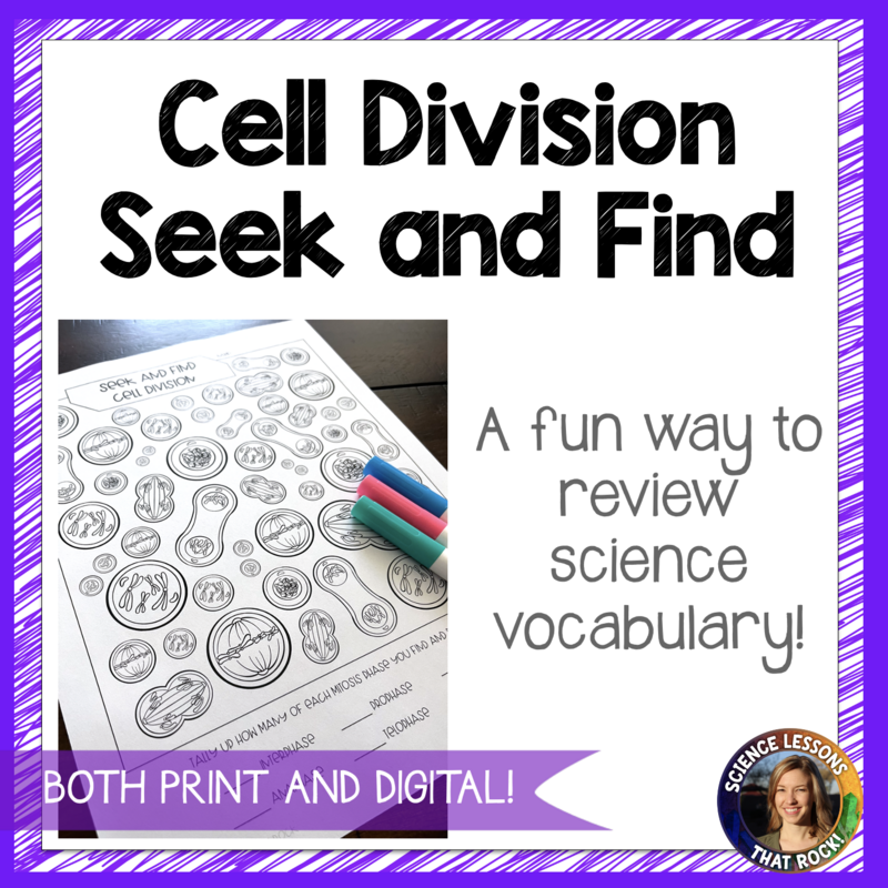 Mitosis Cell Division Seek and Find