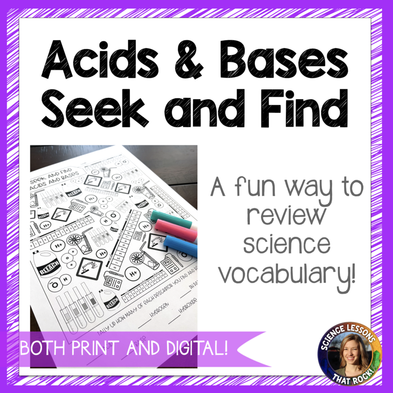 Acids and Bases pH Seek and Find