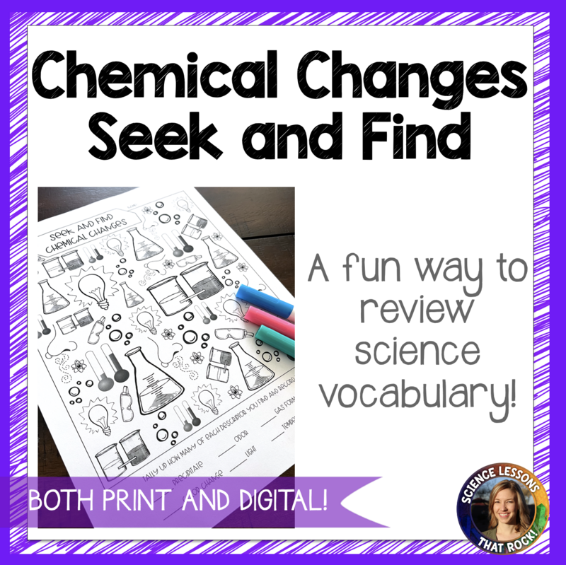 Chemical Changes Seek and Find