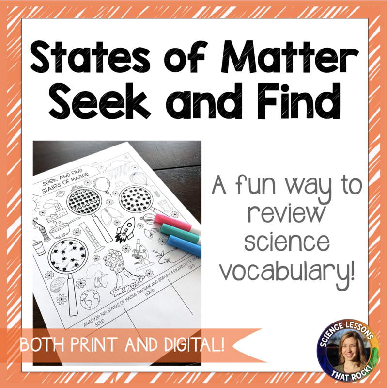 States of Matter Seek and Find