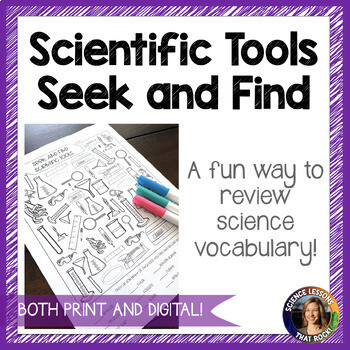 Science Lab Equipment Tools Seek and Find