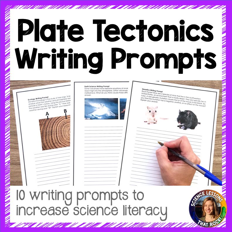 Plate Tectonics Writing Prompts