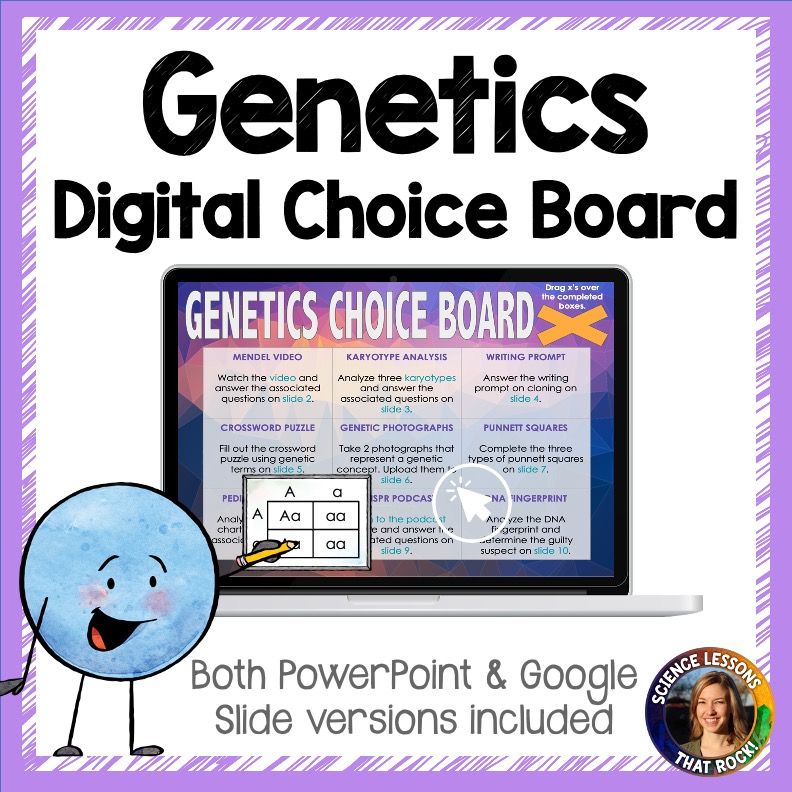 Genetics Digital Choice Board