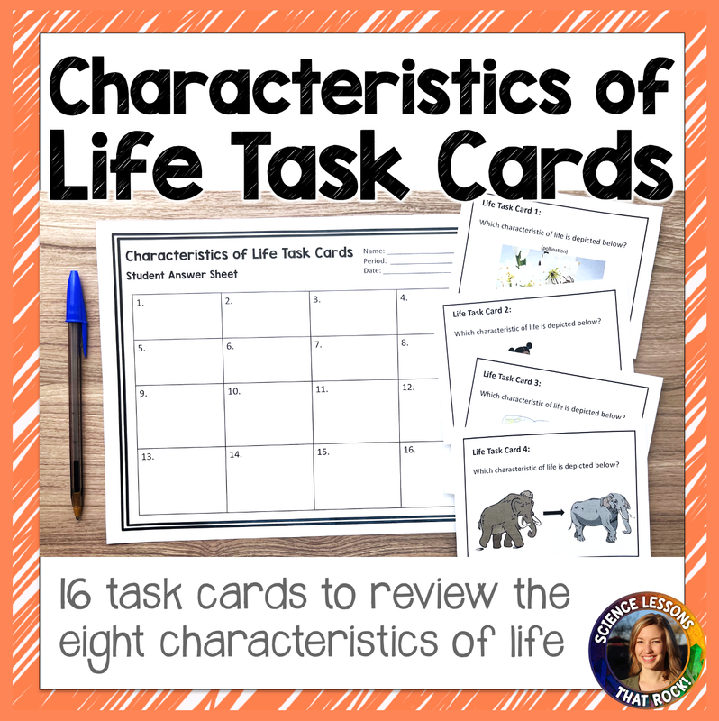 Characteristics of Life Task Cards