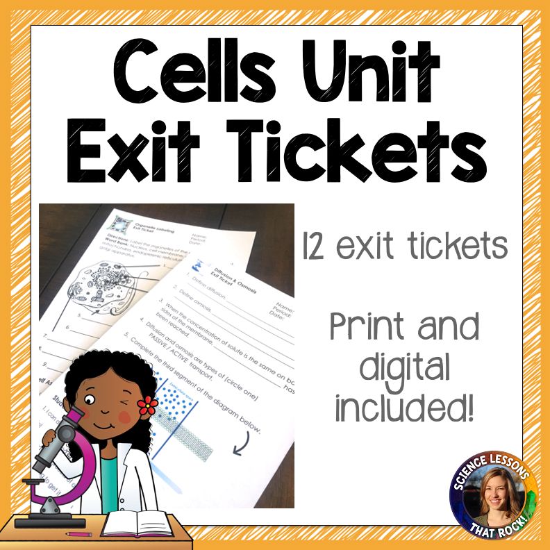 Cells Exit Tickets
