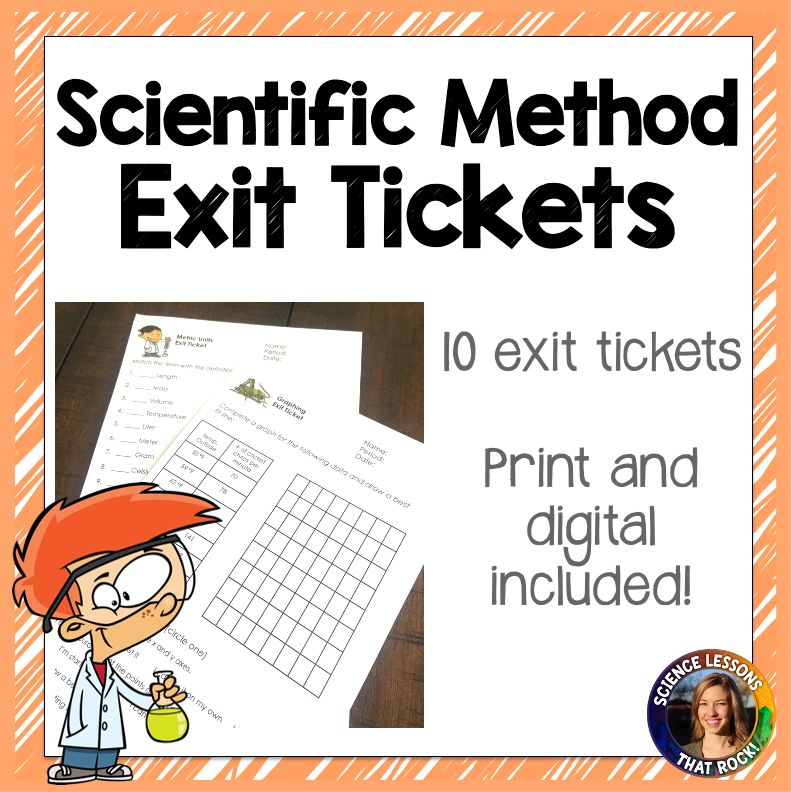 Scientific Method Exit Tickets