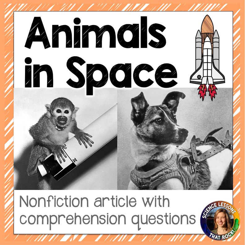 "Animals in space" nonfiction astronomy article