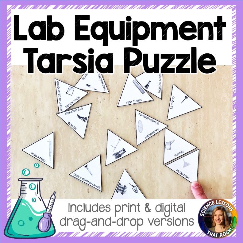 Scientific Lab Equipment Tarsia Puzzle