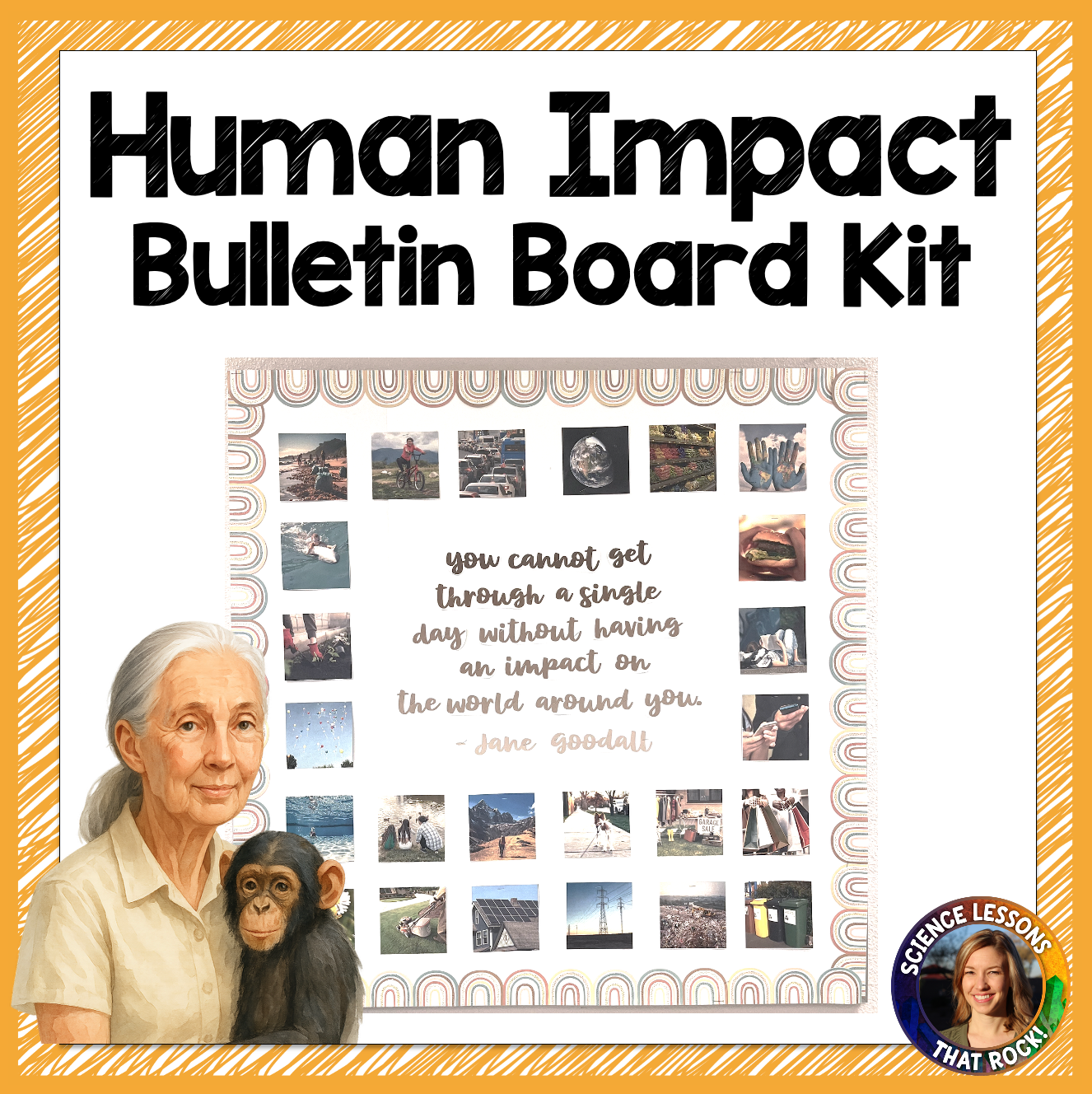 Human Impact Boho Bulletin Board