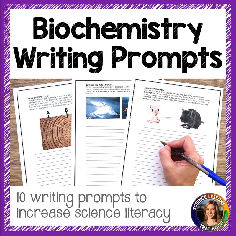 Biochemistry writing prompts