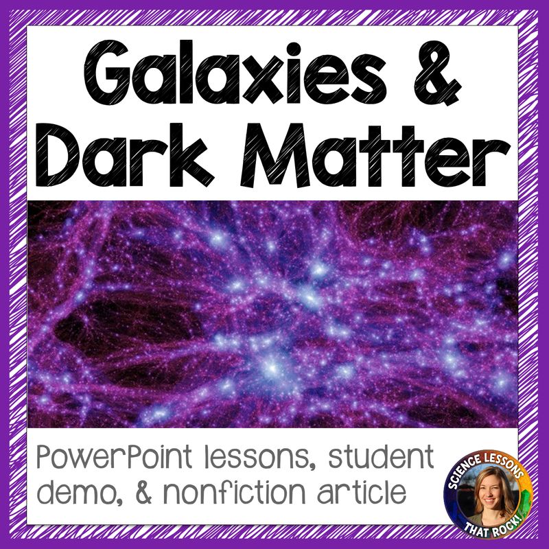 Galaxies, Dark matter and energy Powerpoint lesson and article