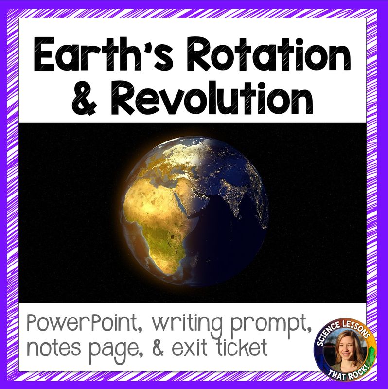 Earth's rotation and revolution lesson