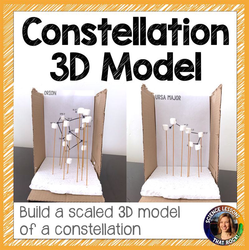 Star Constellations: Build a 3D Model Astronomy Lab