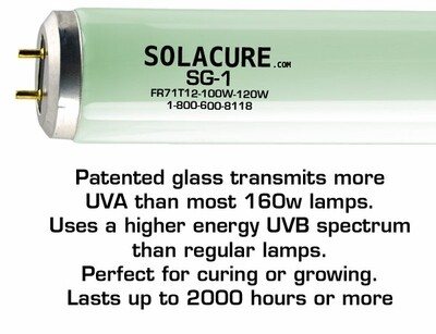 Solacure SG1 Fluorescent T12 Strip Light Grow Lamp Ultra UVB 6 foot