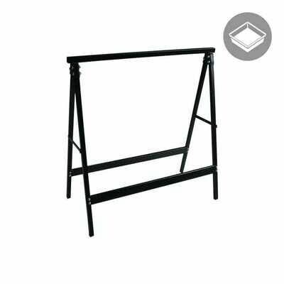 Saw Horses Fixed Tray Stand Pair 29.25x30.75 inch 220 pound Saw Horses Fixed Tray Stand Pair 29.25x30.75 inch 220 pound