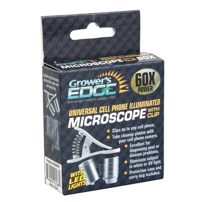 Grower's Edge Universal Cell Phone Microscope 60x Grower's Edge Universal Cell Phone Microscope 60x