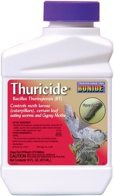 Bonide Thuricite BT Concentrate Insecticide 1 pint Bonide Thuricite BT Concentrate Insecticide 1 pint