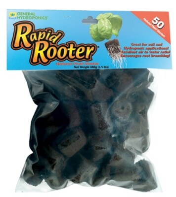 General Hydroponics GH Rapid Rooter Plug Square 1.5x1.5 inch *50/ pack 600/ case