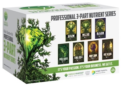 Emerald Harvest Kick-Starter Start Kit 3 part Base, 1 quart 7 quart total Emerald Harvest Kick-Starter Start Kit 3 part Base, 1 quart 7 quart total