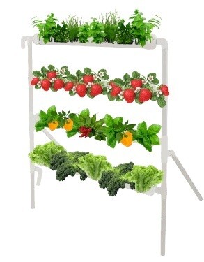 Mini-Farm Bare bones 28-Hole Gardening System White Mini-Farm Bare bones 28-Hole Gardening System White