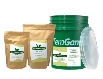 TeraGanix Terakashi Effective Microorganisms Bokashi with Organic Rice Bran and Malibu Compost