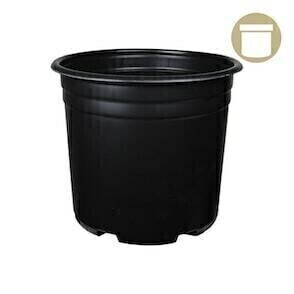 Grow1 Round Pot Thermoformed Black, size: 1 gallon 1/ each