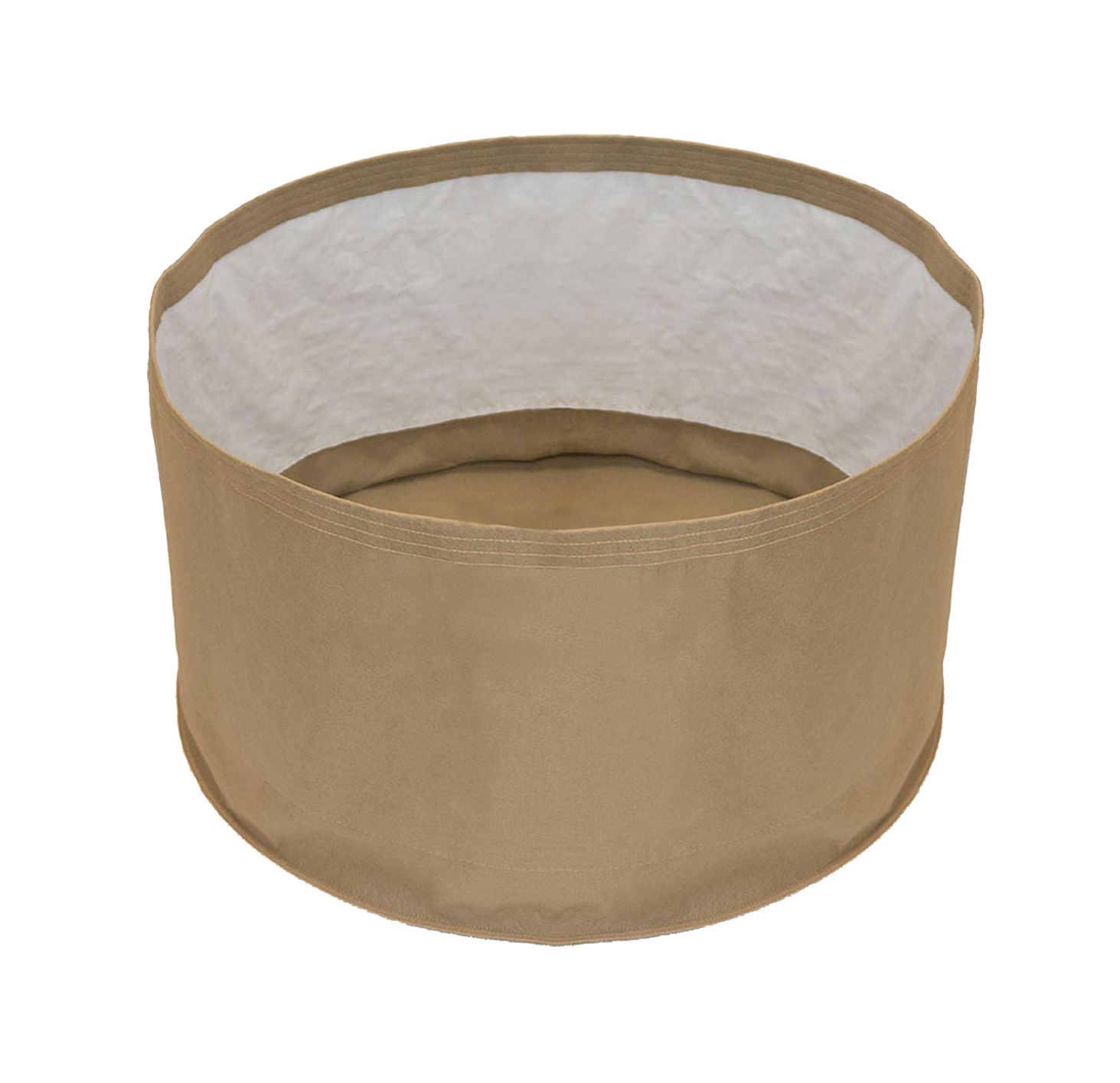 Grassroots Round Fabric Pot with Moisture Lock Tan, size: 3 gallon 10x8 inch 1/ each