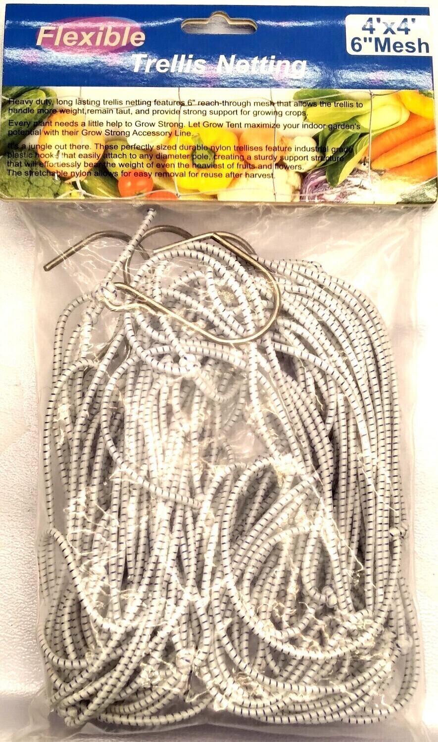 Biochem Grow Trellis Netting Elastic, size: 4x4 foot