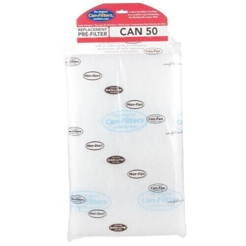 Can Fan Can-Fan Carbon Filter Replacement Pre-Filter, size: 50 Can