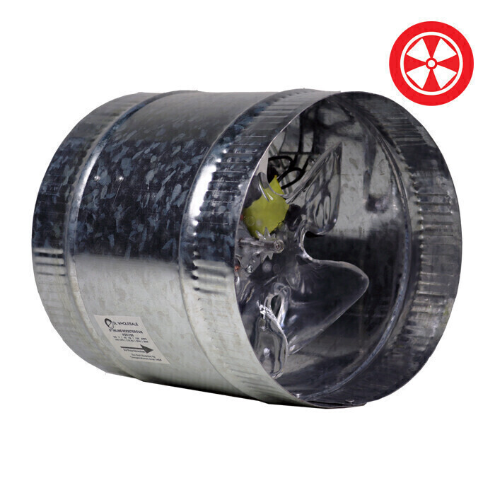 Grow1 Inline Duct Fan Booster, size: 4 inch 1/ each