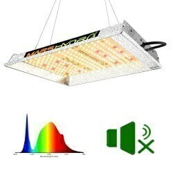 Mars Hydro LED Light System Complete Fixture Panel 2.35 µmol/ joule, size: 100 watt 120, 240 volt 235 µmol/ second 14x12.2x1.4 inch TS-600