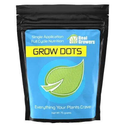 Real Growers Grow Dots Plant Fertilizer 16-11-11 with Calcium, Magnesium Programmed Release, size: 2.6 ounce 75 gram 1/ each