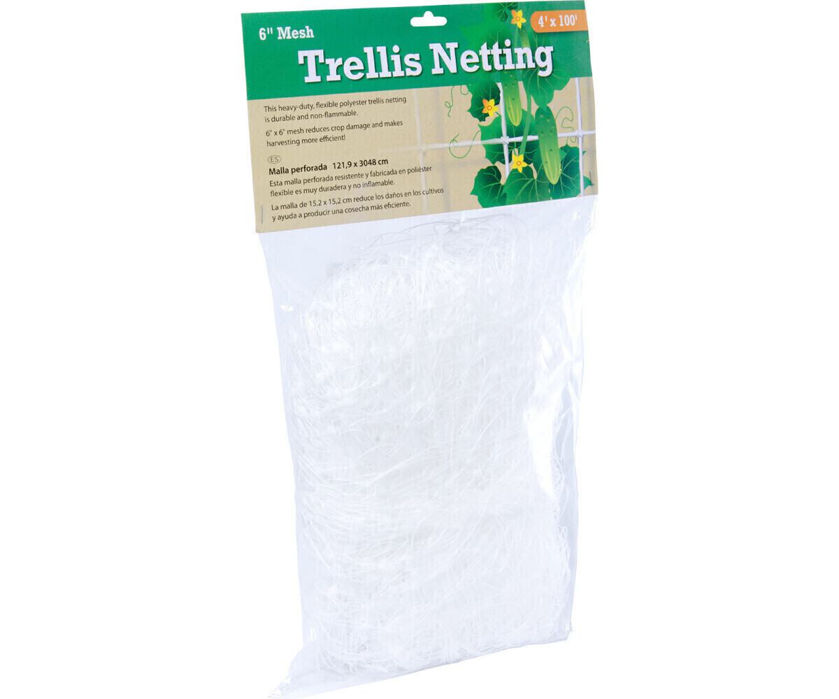 Hydrofarm Trellis Netting Soft Mesh White