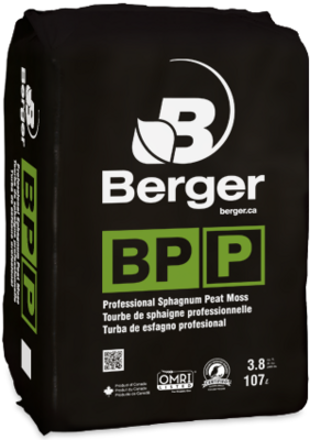 Berger BP Sphagnum Peat Moss Growing Medium Compressed Bale 3.8 cubic foot 108 liter 30/ skid