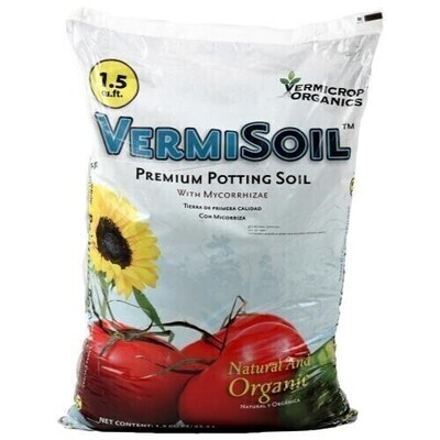 Vermicrop Organics VermiSoil Premium Enriched Potting Soil with Mycorrhizae