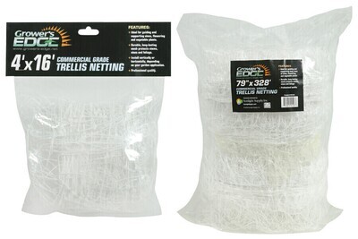 Grower's Edge Trellis Netting Plastic White