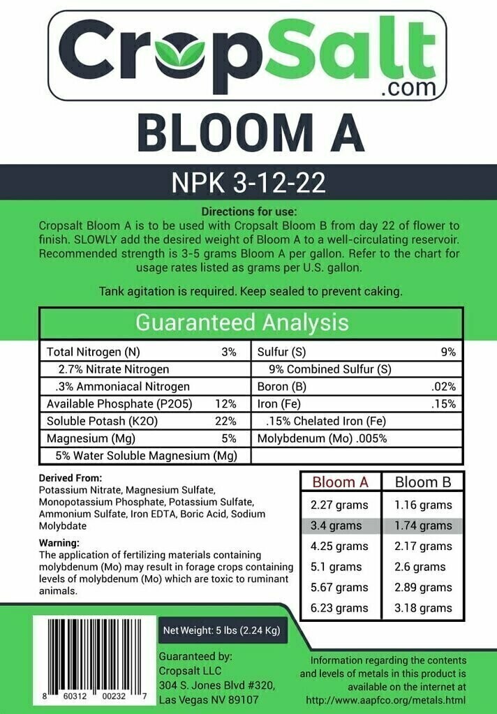 Cropsalt Bloom A 13-12-22