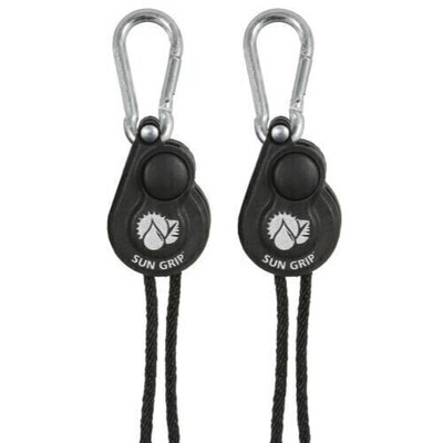 Sun Grip Hanger Rope Ratchet Riser Light Hanger Push Button 1/8 inch 2/ pack
