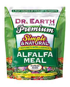 Dr. Earth Alfalfa Meal Fertilizer 2-1-2 3 pound 1.4 kilogram 1/ each