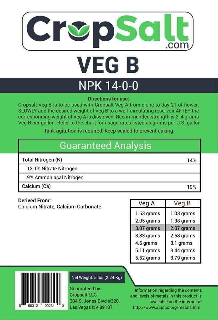 Cropsalt Veg B 14-0-0