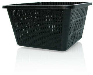 Hydrofarm Square Mesh Net Basket Pot Black 9 inch 1/ each