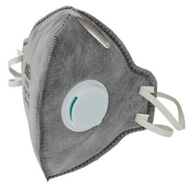 Growers Edge Clean Room Respirator Mask Active Carbon Vertical Fold-Flat Vertical Fold-Flat