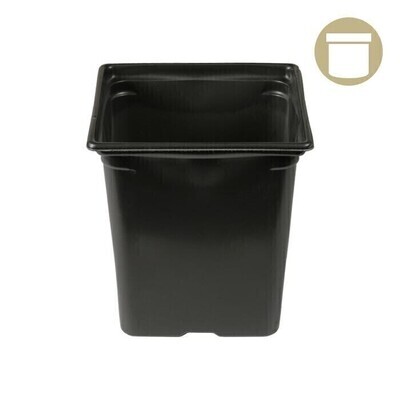 Grow1 Square Pot Black 5x5 inch width 4.5 inch height 1/ each