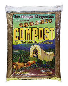 Heritage Organics Premium Compost 1 cubic foot 28.3 liter Round 1/ each