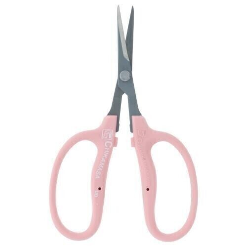 Chikamasa Bonsai Scissor Nonstick Fluorine Coating Slanted Blade Pink B500SLFP