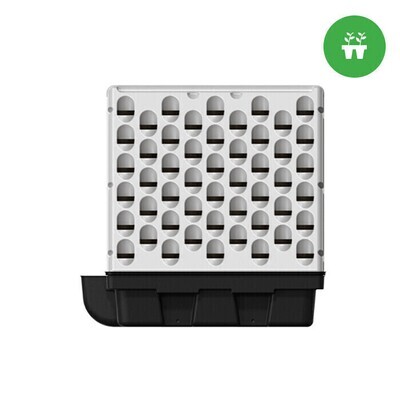 Platinium Pyramid Aeroponics System with Neoprene Propagation Inserts 100 site 23 gallon 38.5x38.5x39.5 inch
