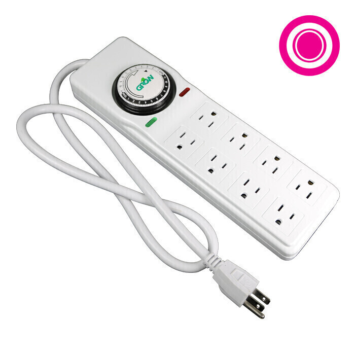 Power Strip 8 Outlet with Timer